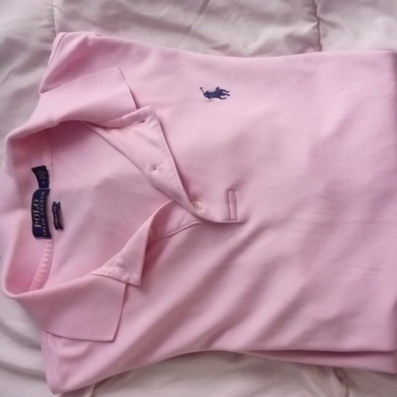 Polo by Ralph Lauren Men,S /Unisex Pink and Green Polo Shirts sz.medium - Picture 2 of 8